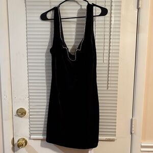 NWT! Cupshe Jojo Fletcher Dazzling Backless Cover-Up Dress Black size Medium